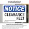 Signmission Custom Clearance -Ft, 10 in W x Rectangle, Vinyl Decal OS-2PACK-NS-D-710-L-15382 - alternate 5